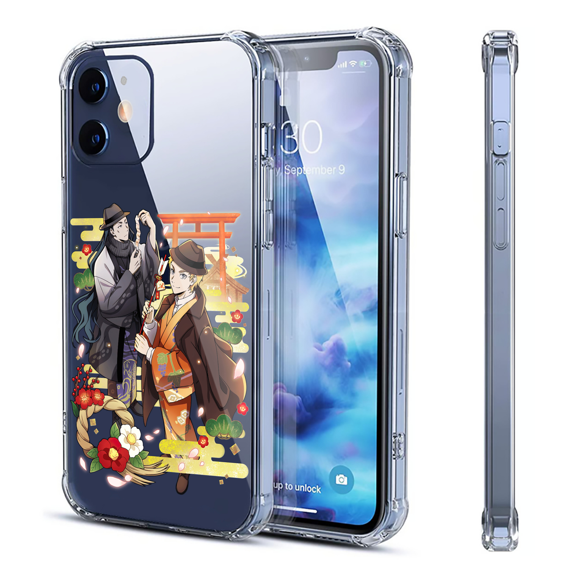 （画像用） 文豪ストレイドッグス Bungo Stray Dogs 【iPhone 12シリーズ対応】透明スマホケース（クリアソフトケース）